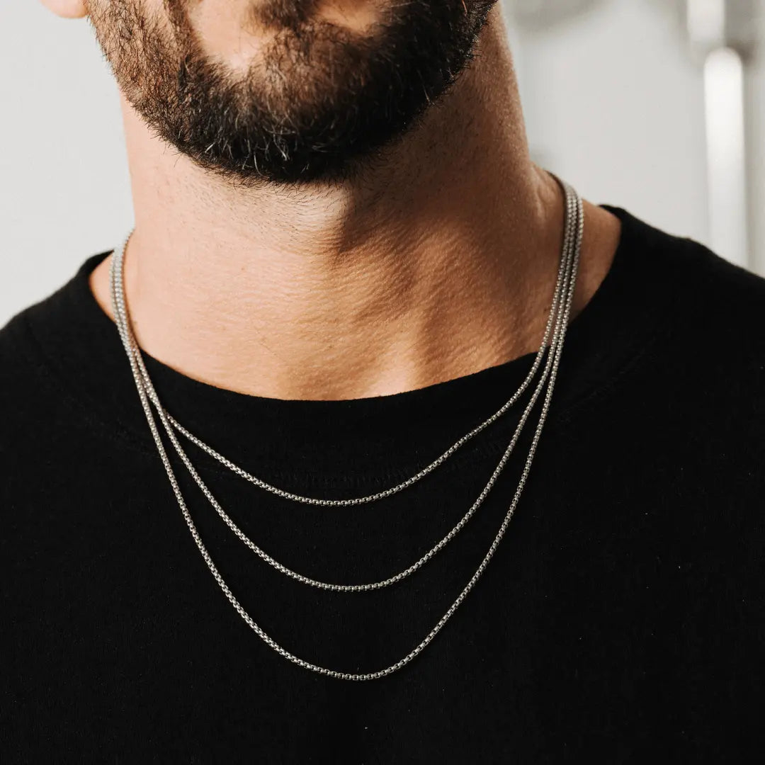 Round Box Chain (Silver) 2mm -- DVVX CHAINS