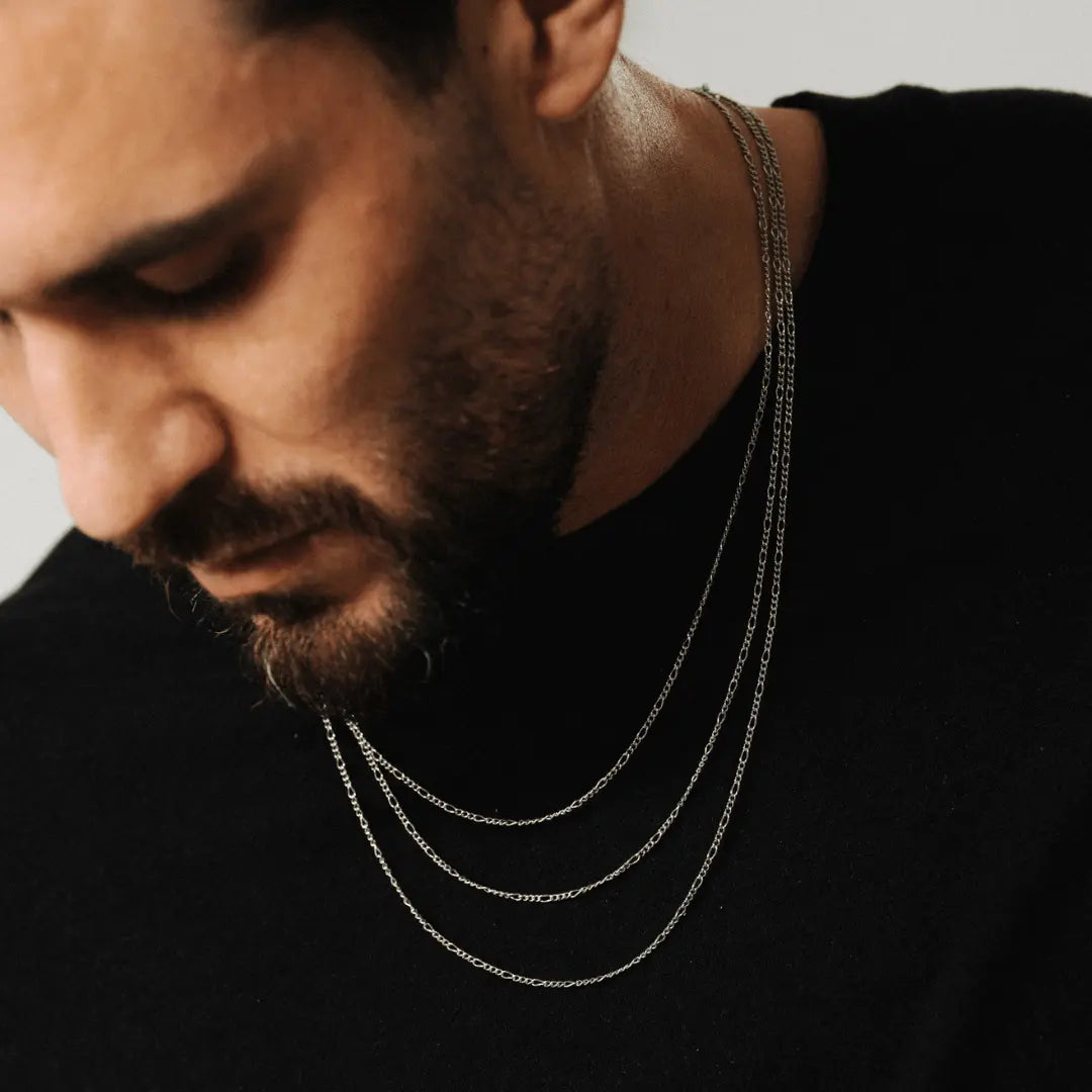 Round Figaro (Silver) 2mm -- DVVX CHAINS