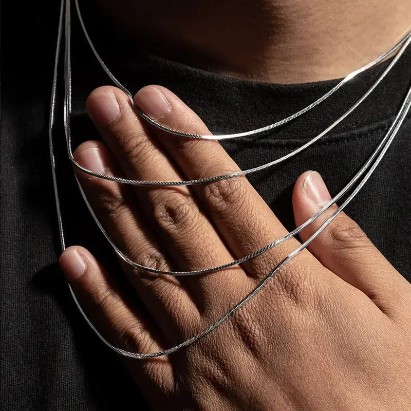 Solid 925 Sterling Silver Snake Chain -- DVVX CHAINS