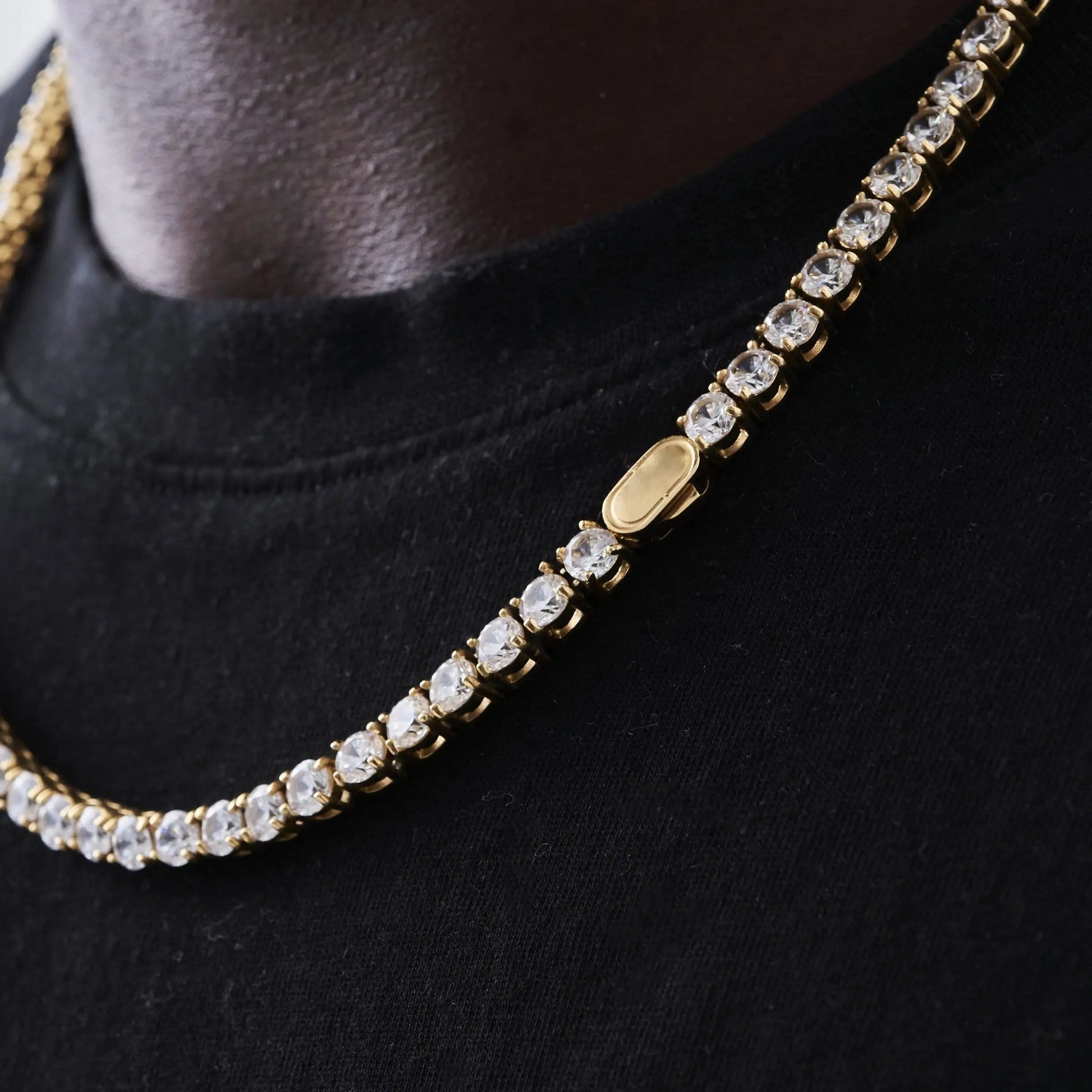 Tennis Chain (Gold) 5mm -- DVVX CHAINS