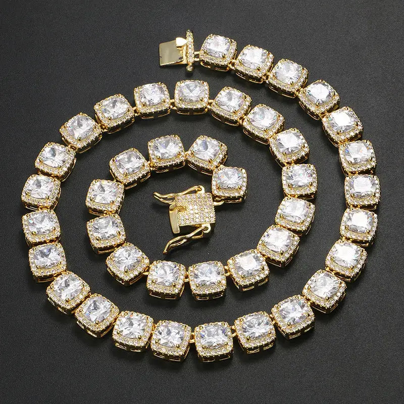 10mm Baguette Diamond Chain -- DVVX CHAINS