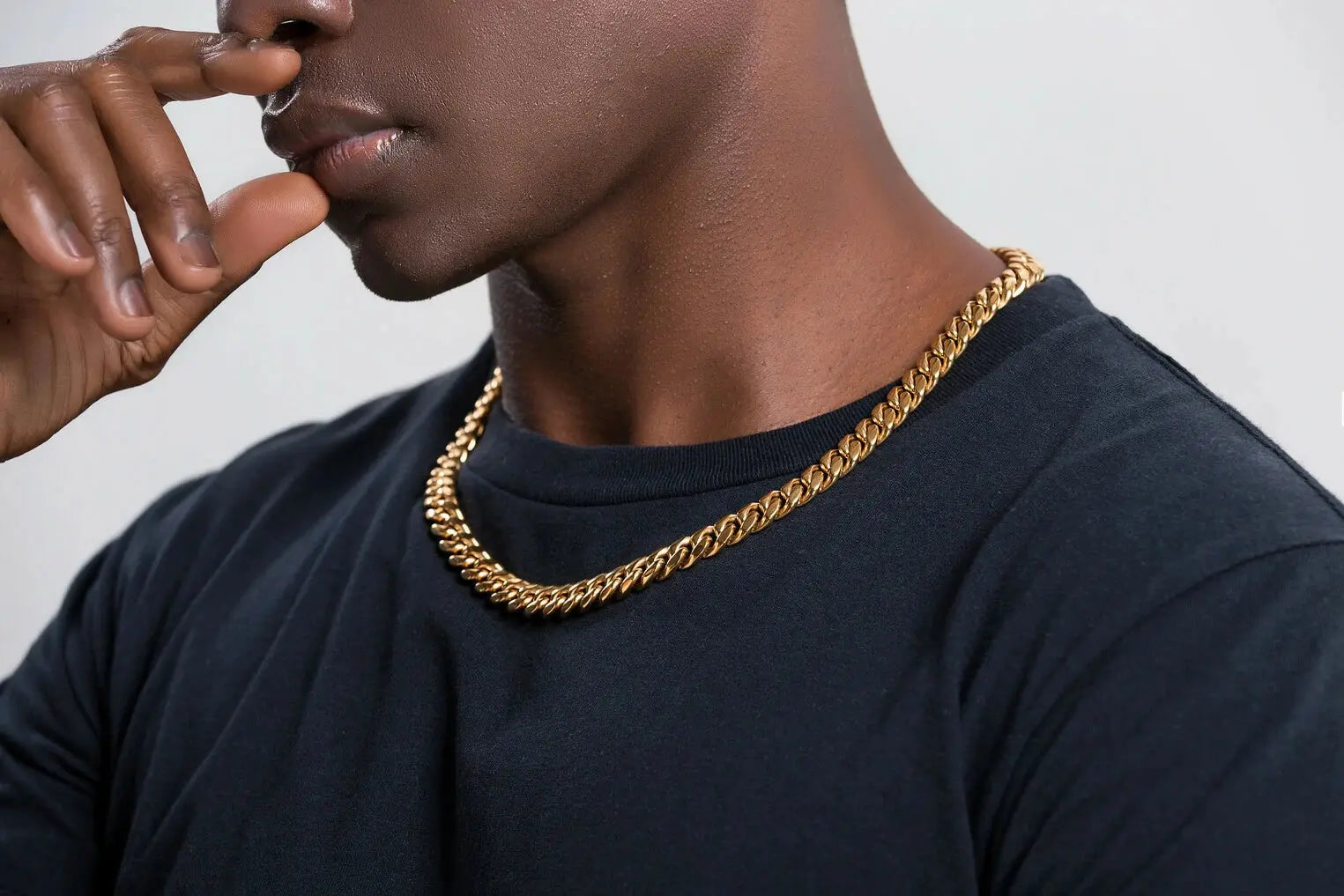10mm Gold Cuban Link Chain -- DVVX CHAINS