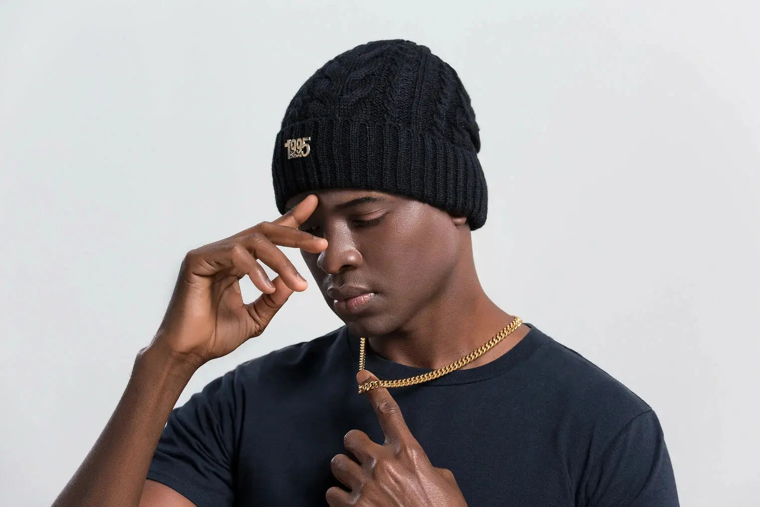8mm Gold Miami Cuban Link Chain for Men -- DVVX CHAINS