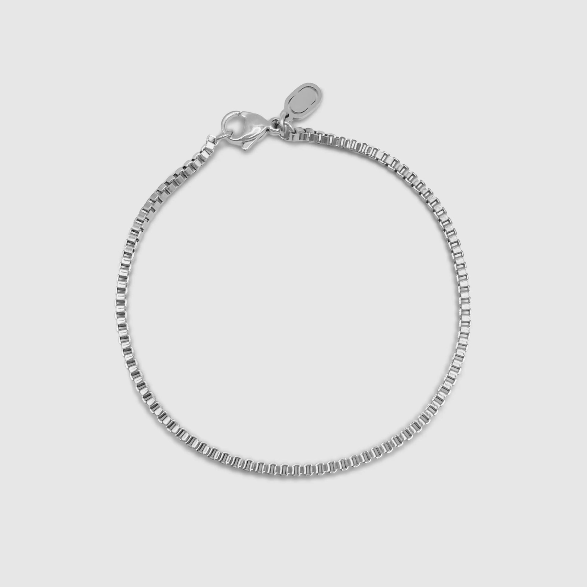 Box Bracelet (Silver) 2mm -- DVVX CHAINS