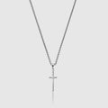 Men's Silver Dagger Pendant Necklace DVVX