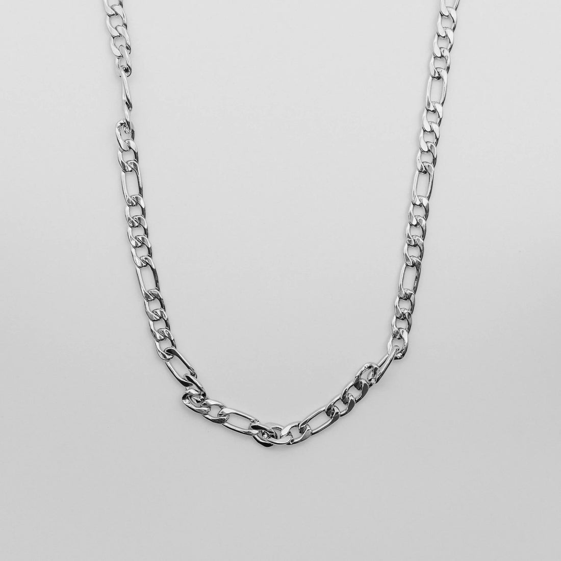 Figaro Chain - Silver 6mm -- DVVX CHAINS