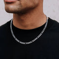Figaro Chain - Silver 6mm -- DVVX CHAINS