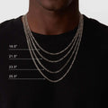 Figaro (Silver) 3mm - DVVX CHAINS