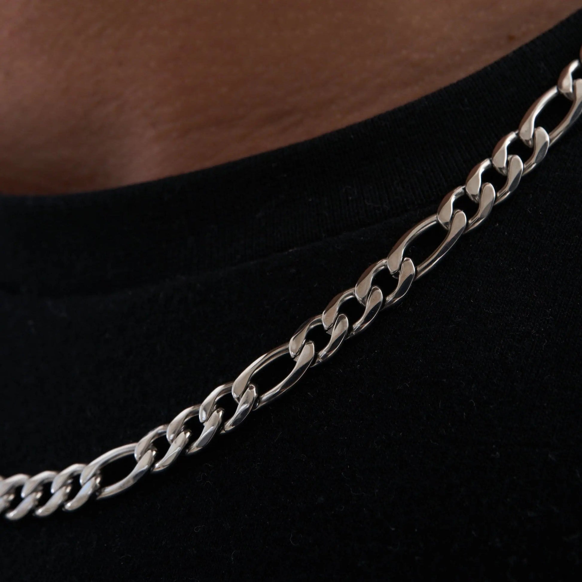 Figaro (Silver) 5mm -- DVVX CHAINS