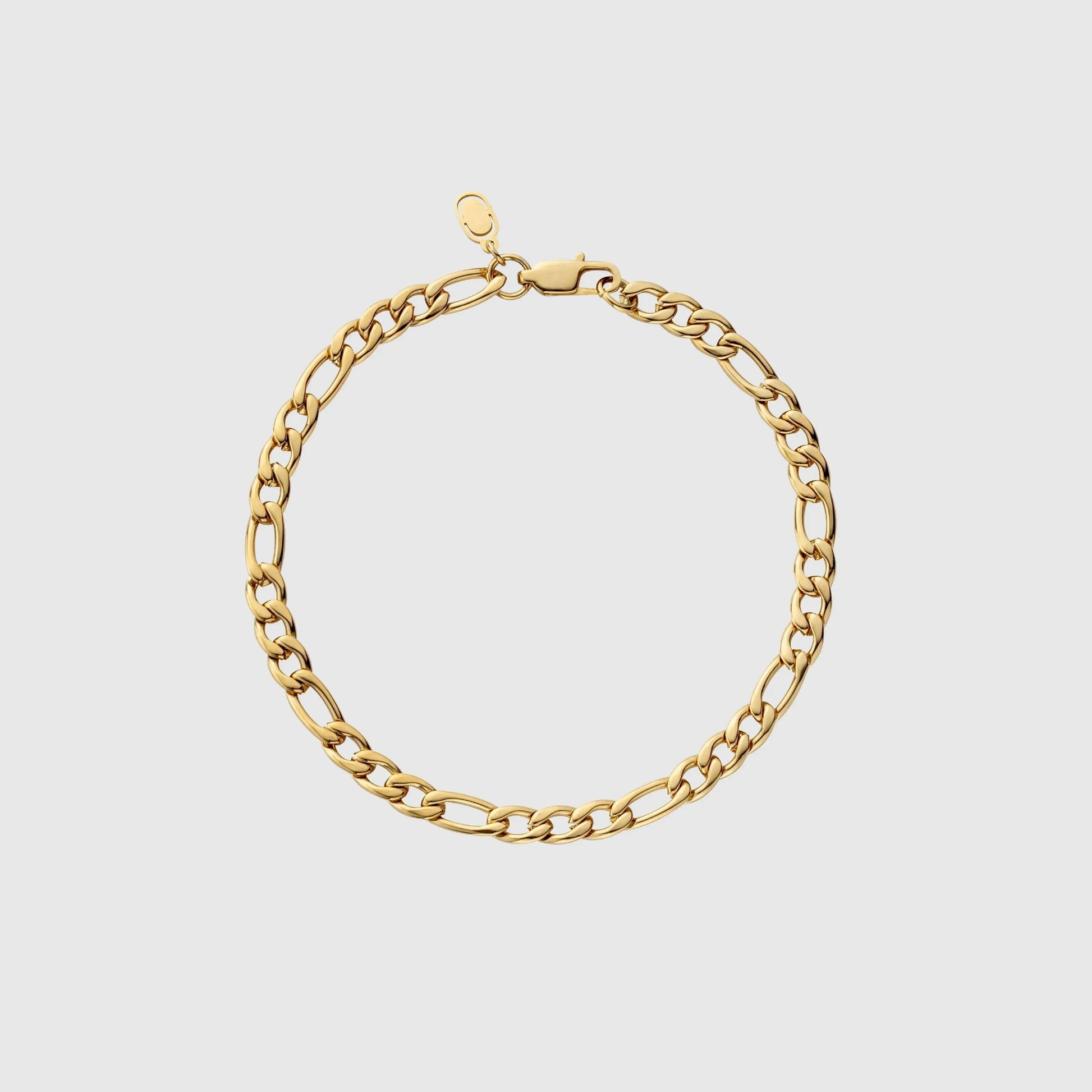 Gold Figaro Bracelet (5mm) -- DVVX CHAINS