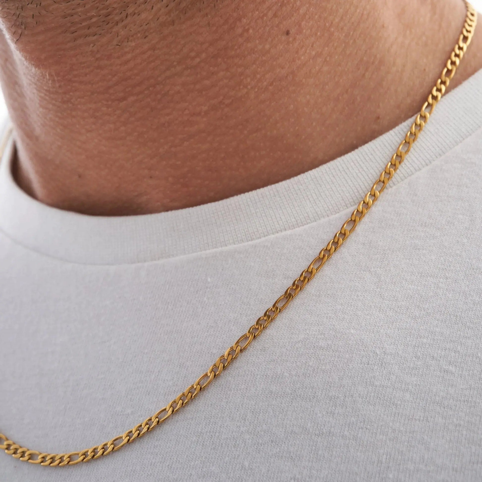 Gold Figaro Chains (3mm) -- DVVX CHAINS