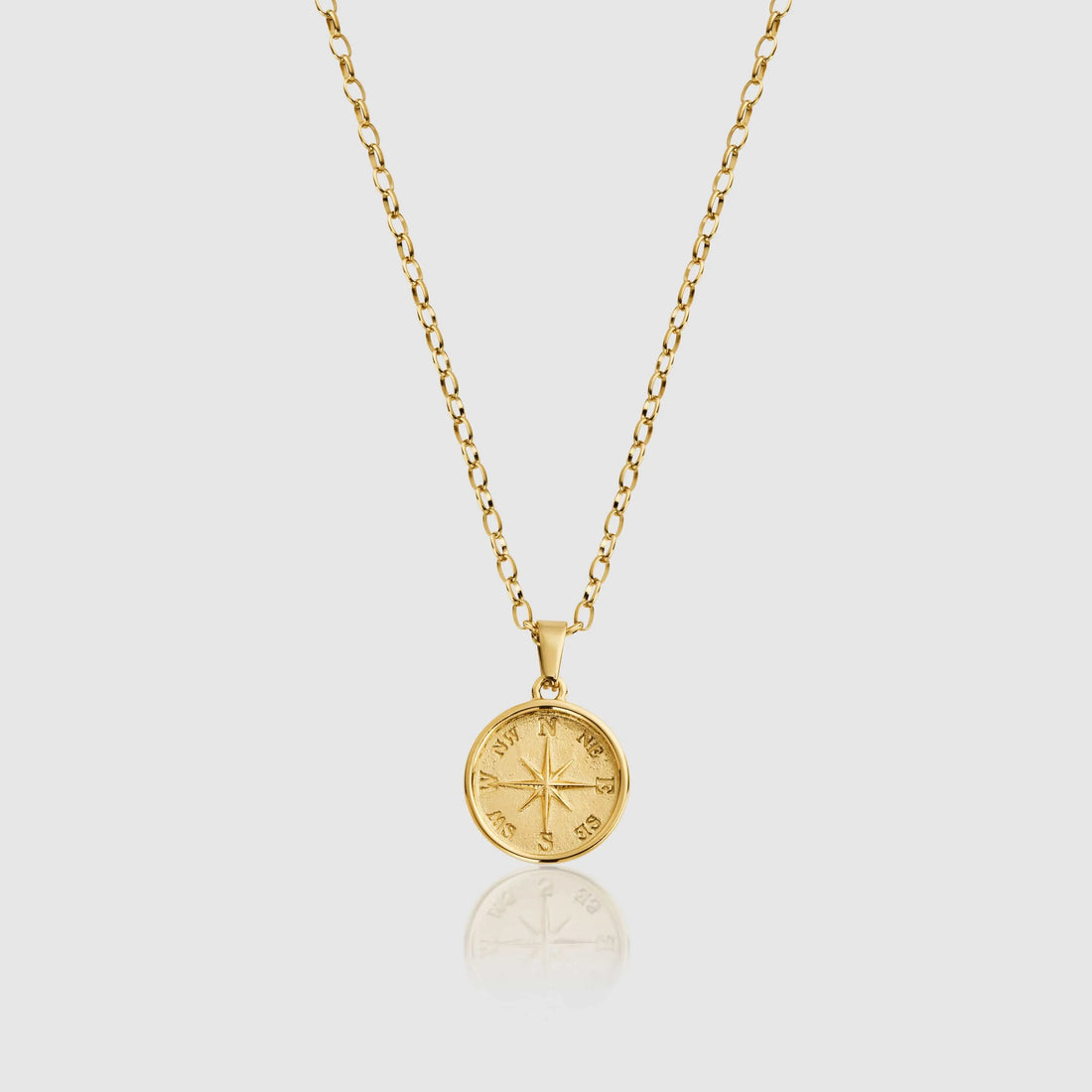 Gold Navigation Pendant Necklace for Men -- DVVX CHAINS