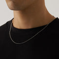 Round Figaro (Silver) 2mm -- DVVX CHAINS